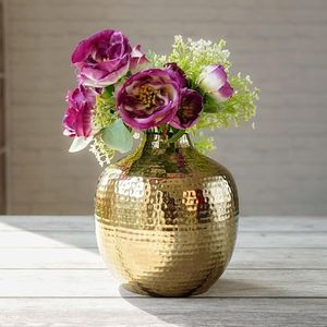 Luxury <b>Gold</b> Metal Vase Set Modern Nordic Decorative Flower Vase for Living Room <b>Console</b> <b>Table</b> Home Decor Accent - Product Image 1