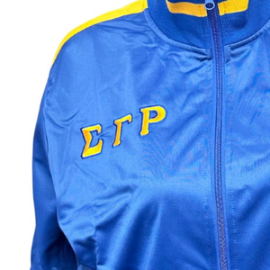 Custom Sigma Gamma Rho <b>Vintage</b> Track <b>Jacket</b> <b>Women</b> Retro Full Zip Athletic Outerwear Embroidered Greek Letter Sorority Sportswear - Product Image 5