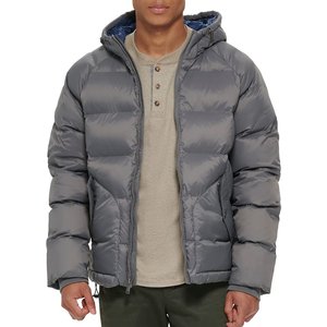 High Quality Men's Puffer Jacket Winter Wear Cold Weather <b>Bubble</b> <b>Coat</b> Zipper Closure Cotton Filled Canvas Windproof - Product Image 1