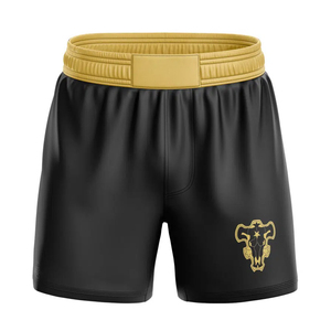 Shorts de boxe athlétiques légers, personnalisables avec logo d'équipe, séchage rapide, respirants, pour les séances d'entraînement - Product Image 4