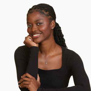 Bijoux en argent 925 de luxe avec diamants en moissanite, forme poire scintillante, style élégant pour hommes et femmes, cadeau idéal pour toutes les occasions - Product Image 2