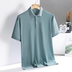 เสื้อโปโลแขนสั้นสีดำสำหรับผู้ชาย ผ้าทอออกซ์ฟอร์ดสีพื้น สวมใส่สบาย ทรงปกติ ดีไซน์ติดกระดุม - Product Image 4