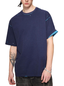Custom Men Street Style Cotton Ruff Tee Relaxed Fit High Quality Factory Production Supplier Men Oversize Ruff Style <b>T</b> <b>Shirt</b> - Product Image 3
