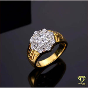 Anillo de Lujo con Diamantes Cultivados en Laboratorio, Plata 925, Diseño Geométrico Lateral, para Compradores Mayoristas - Product Image 2