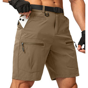 Pantalones Cortos de Senderismo para Hombre, Cintura Alta, Secado Rápido, Transpirables, Ligeros, Corte Relajado, Color Sólido, Novedad 2026 - Product Image 1