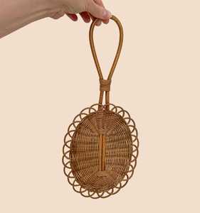 Handmade Rattan Oval Makeup <b>Mirror</b> Bohemian Style Portable <b>lightweight</b> Framed For Home and Makeup Use - Product Image 6