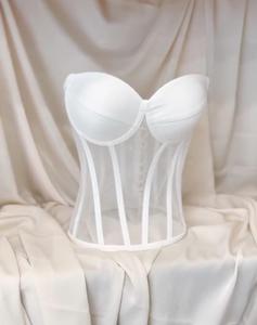 เสื้อครอเซ็ทวินเทจสำหรับผู้หญิง เซ็กซี่ กระชับสัดส่วน ระบายอากาศได้ดี ผ้าซาตินทันสมัย สำหรับสาวพลัสไซส์ - Product Image 2