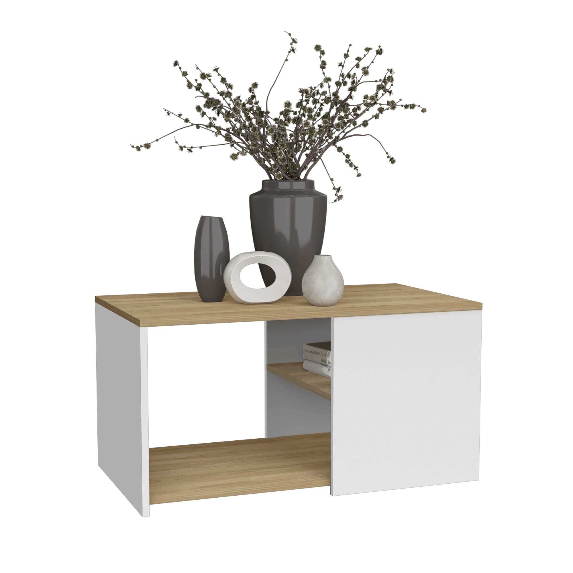 White / Natural Oak1