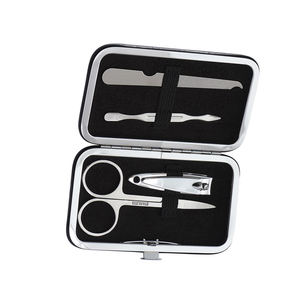 Wholesale 8-Piece German Stainless Steel Manicure Pedicure Kit Nail <b>File</b> Scissor Pusher Beauty Set PU Zipper Case <b>Box</b> Packaging - Product Image 4