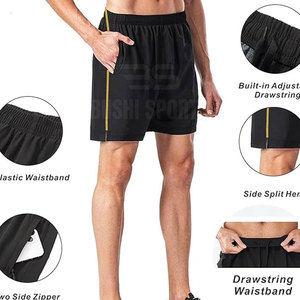 Pantalones Cortos Deportivos Elásticos en Stock, MOQ Bajo, con Tela Flexible, Secado Rápido y Ajuste Cómodo - Product Image 5