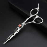 Ciseaux de coiffure professionnels 6.0 pouces en acier inoxydable allemand J2 de haute qualité pour salon et usage domestique