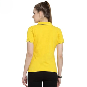 Polo pour femme, color block, confortable, idéal pour l'entraînement, parfait, col boutonné, manches courtes - Product Image 2