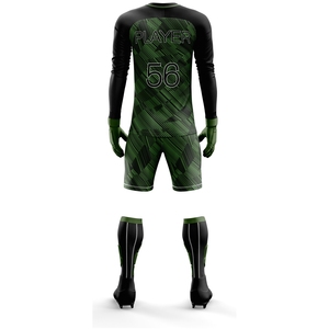Ensemble d'uniformes de gardien de but personnalisés, maillot rembourré à manches longues, shorts, leggings, vêtements d'équipe de football à étiquette privée, kit de gardien de but OEM - Product Image 5