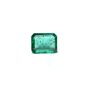 Natural Zambian Emerald 3 Carat Loose Gemstone Emerald Cut for Fine Jewelry - Product Image 1