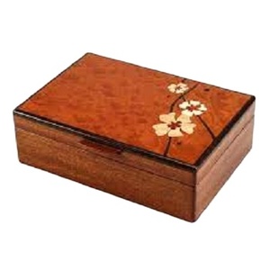 Caja de embalaje de joyería de madera decorativa, logotipo personalizado impreso, hecho a mano, fabricante al por mayor - Product Image 1