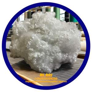 Fibra Vikohasan ofrece fibras cortadas de poliéster blanco HCS 7D recicladas, siliconizadas, de bajo precio, para relleno de cojines de sofá y juguetes. - Product Image 4