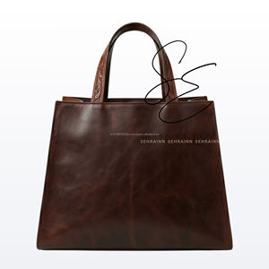 Bolso Tote de Cuero Grabado a Mano Estilo Western, Bolso de Vaquera con Doble Asa Superior, Amplio Bolso de Oficina para Mujer - Product Image 4