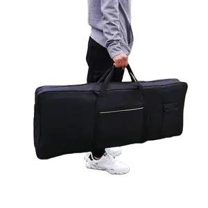 Standard Drum Stick Case Mallet Bag mit Boden Tom Hooks, schwarze Basic Drum Stick Bag