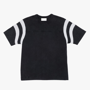 เสื้อยืดฟุตบอลผ้าเจอร์ซีย์คอตตอน 100% ทรงโอเวอร์ไซส์ แขนสั้น สไตล์วินเทจ ลุคสตรีทแวร์ สำหรับผู้ชาย - Product Image 1