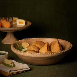 Bol à pâte en bois de conception moderne faite à la main de haute qualité finition naturelle élégante pour la soupe pour une utilisation de cuisine à domicile - Product Image 3