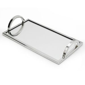 Metal <b>Serving</b> <b>Tray</b> For Elegant Kitchen Decoration And Stylish Food Beverage <b>Serving</b> Purpose - Product Image 1