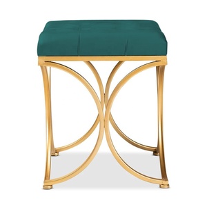 Unique métal pouf assis tabouret salon meubles bureau tabouret velours pouf repose-pieds tabouret poufs décor à la maison - Product Image 4