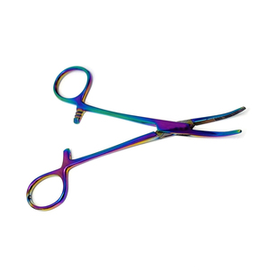 2026 OEM ODM Paquete de 10 Pinzas Hemostáticas de Mosquito de 5 Pulgadas con Bloqueo, 5 Curvas y 5 Rectas, Instrumento Manual de Acero Inoxidable - Product Image 1