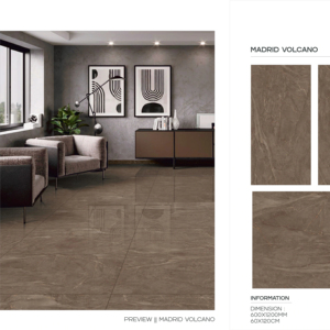 Carreaux de porcelaine émaillée polie à finition raffinée 24x48 pour revêtements de sol intérieurs résidentiels et commerciaux contemporains - Product Image 1