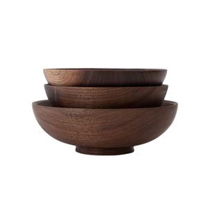 ชามไม้อะคาเซียทันสมัยพร้อมที่จับโลหะสำหรับเสิร์ฟสลัดและผลไม้ดีไซน์หรูหราและทันสมัยสำหรับโต๊ะอาหาร - Product Image 1