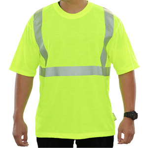 เสื้อยืดทำงานผ้าฝ้าย 100% สกรีนลายตามสั่ง แถบสะท้อนแสง เสื้อก่อสร้าง เสื้อนิรภัยสำหรับคนงาน เสื้อยืดแบบมองเห็นได้ชัดเจน - Product Image 1