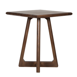 Modern Solid Wood Square Cross Base <b>Bar</b> <b>Table</b> Midcentury Design for Apartment and Hotel Use - Product Image 2