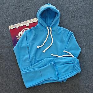 Conjunto Deportivo de Invierno 2026 con Bordado de Dibujos Animados, Estilo Hip Hop Urbano, Sudadera con Capucha de Algodón para Hombre y Mujer, Pantalones Largos, Conjunto Informal - Product Image 6