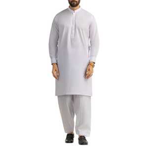 Conjunto de Kurta y Pijama Slim Fit para Hombre, Salwar Kameez Moderno para Uso Diario Masculino, Material Suave Informal, Ropa India y Pakistaní de Fábrica - Product Image 1