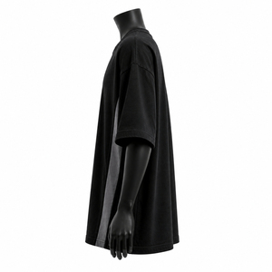 Camiseta Urbana de Alta Calidad para Hombre, Estilo Oversize, Algodón, Diseño Minimalista, Moda Urbana, Corte Holgado, Hombros Caídos - Product Image 4