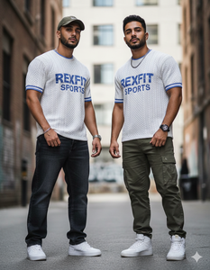 Camiseta Deportiva de Punto para Hombre con Logotipo Personalizado, Transpirable, de Manga Corta, Estilo Urbano, Algodón Premium, Cuello Rib Contrastante - Product Image 6