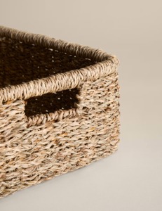 Set of 2 Seagrass <b>Rectangular</b> <b>Baskets</b> Handmade Storage <b>Basket</b> Wholesale eco-friendly Made in Vietnam - Product Image 4