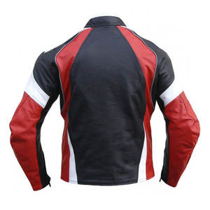 Chaqueta de Motocicleta para Hombre con Costuras Resistentes, Ajuste Cómodo para Motociclistas, Chaqueta Protectora Duradera para Motociclismo - Product Image 3
