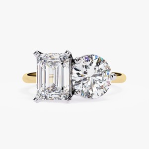 <b>Emerald</b> Cut Moissanite Engagement <b>Ring</b> Sterling <b>Silver</b> Rhodium Plated Prong Setting IGI Certified Unisex Jewelry 12 GM - Product Image 4