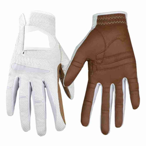 Guantes de Golf de Cuero Genuino Blanco Marf Industry, Transpirables, Antideslizantes, para Mano Izquierda, con Cierre de Gancho y Bucle G2593, para Gimnasio, Ciclismo y Actividades al Aire Libre - Product Image 3