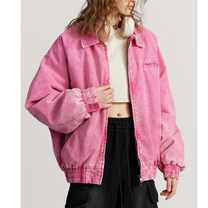 High Quality Quilted <b>Work</b> Cropped Zip Casual Wear Exclusive Wholesale Custom <b>Jackets</b> Women Breathable <b>Canvas</b> Tailored OEM ODM - Product Image 1