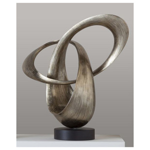 Statue en aluminium faite à la main, style Pop Art Art Déco, sculpture décorative de table centrale de luxe pour les intérieurs modernes - Product Image 2