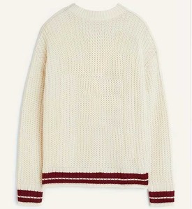 เสื้อสเวตเตอร์ถักสไตล์วิทยาลัยทรงโอเวอร์ไซส์ ใส่สบายสำหรับฤดูหนาว - เนื้อผ้านุ่ม อุ่น สำหรับผู้หญิง สีพื้น แฟชั่น ระบายอากาศได้ดี - Product Image 2