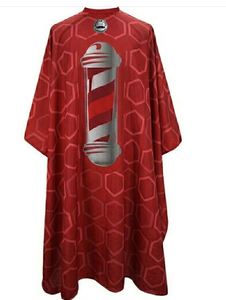 Bata de Barbero Impermeable de Poliéster Estilo Barberpole con Detección de Agujas y Fusión sin Costuras Unisex - Product Image 2
