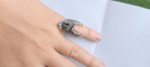 Anillo de Plata 925 con Diseño de Águila, Inspirado en la Fortaleza y el Valor, Joyería de Moda para Hombres y Mujeres, Disponible al Mejor Precio - Product Image 2
