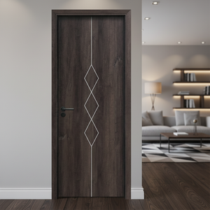 Puertas Interiores de Madera para Dormitorio, Alta Calidad, Resistentes al Agua, Antiencogimiento, Compuesto WPC, Diseño Moderno, Garantía de 3 Años, Puertas Precolgadas - Product Image 1
