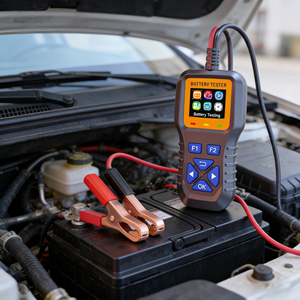 Testeur de tension numérique pour <span class=keywords><strong>voiture</strong></span> 12V/24V, testeur de circuit automobile avec lumière LED pour <span class=keywords><strong>batterie</strong></span>, alternateur, fusible, problèmes électriques K1s - Product Image 1