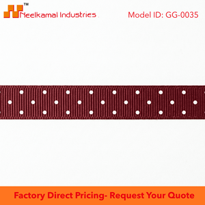 Wholesale 6mm Burgundy White Polka Dot Grosgrain <b>Ribbon</b> for Hair Accessories Handmade Crafts Packaging Decor Decorative Wrapping - Product Image 6