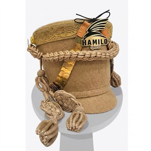 Sombrero shako clásico de lana que ofrece una estructura cómoda y un diseño histórico atractivo para músicos. Sombreros shako en venta. - Product Image 5