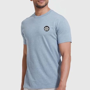 Camiseta de Algodón 100% de 180 g/m² con Logotipo de Marca Personalizado, Corte Regular, Manga Corta, Lisa, para Hombre, Venta al Por Mayor - Product Image 1