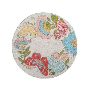 Nouveau set de table NOVA STAR CRAFT de luxe, brodé à la main de perles de verre, style bouddhiste, couleur et taille personnalisables - Product Image 1